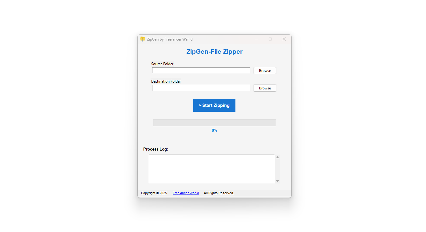 ZipGen – Smart File Grouping & Zipping Software